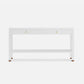 white console with 2 drawers