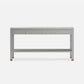 light gray console with 2 drawers
