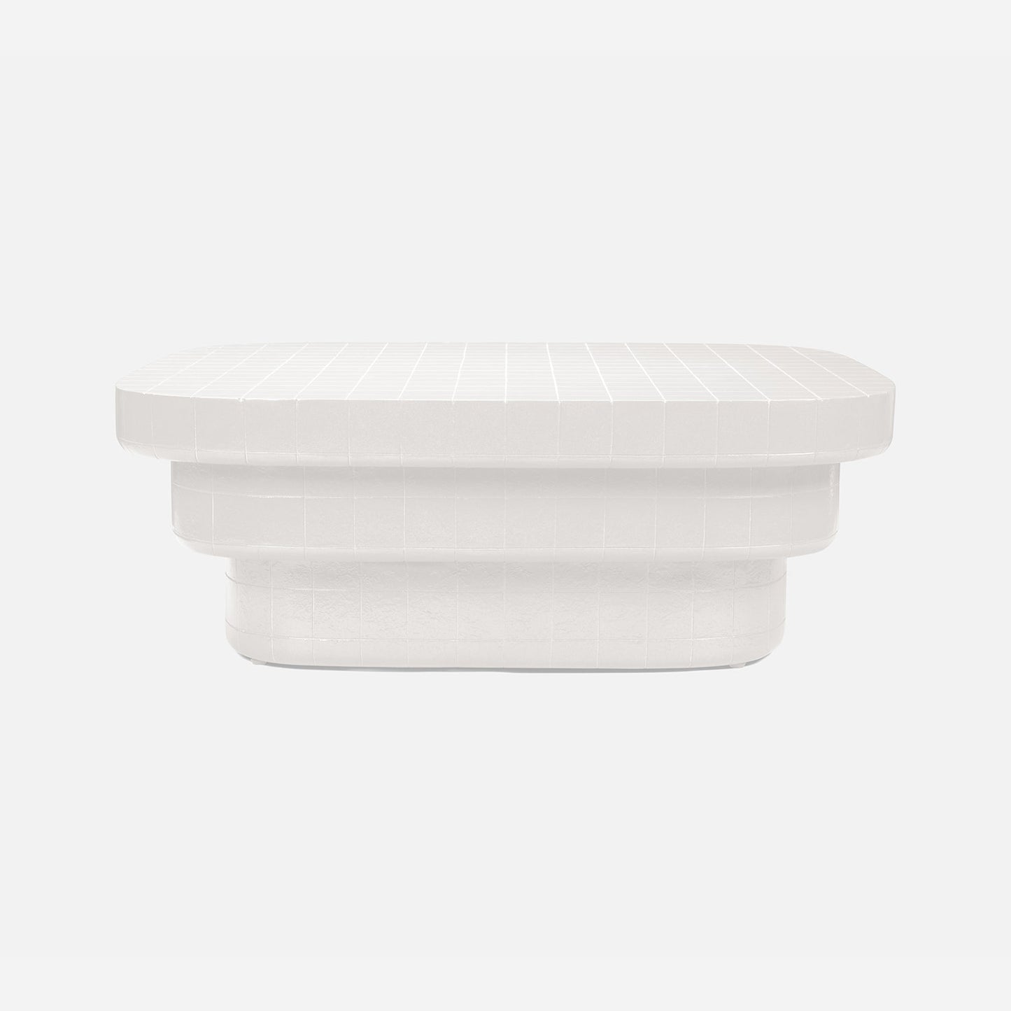 white outdoor coffee table
