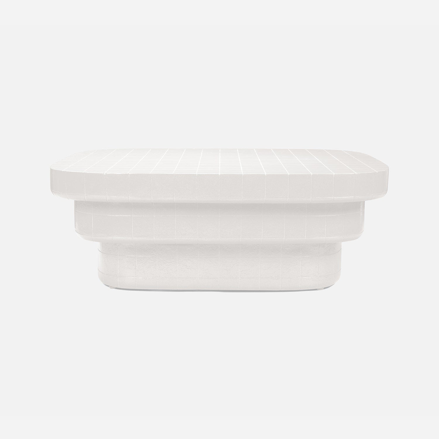 white outdoor coffee table
