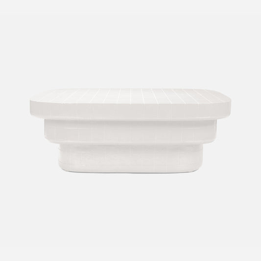 white outdoor coffee table
