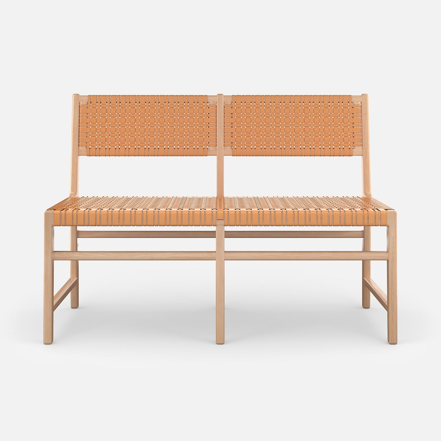 Percy Banquette Tan Leather