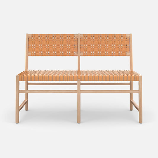 Percy Banquette Tan Leather