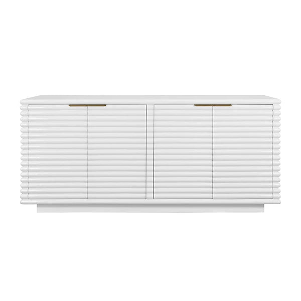 White buffet on a white background