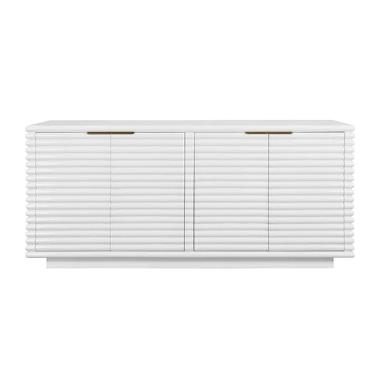 White buffet on a white background