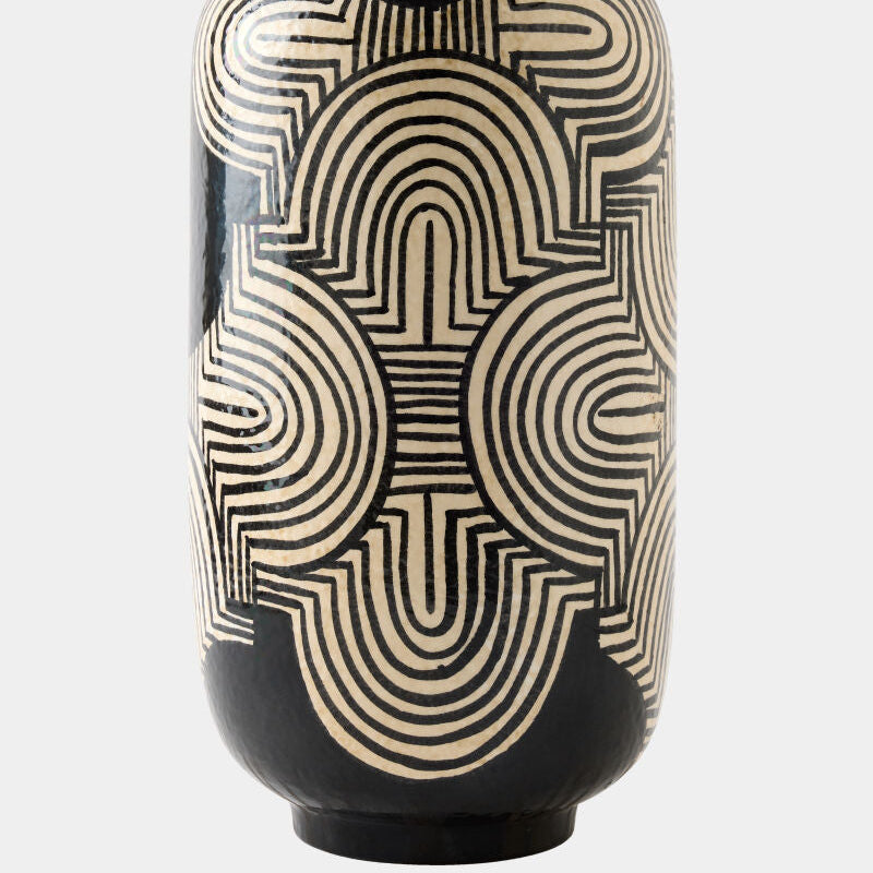 Arches Vase Black and White