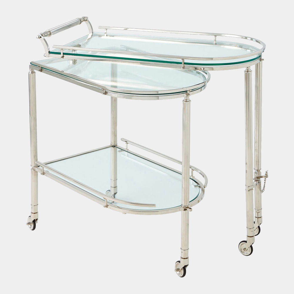 Gallery Folding Bar Shiny Nickel