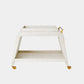 Baxter Bar Cart White Burl