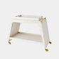 Baxter Bar Cart White Burl