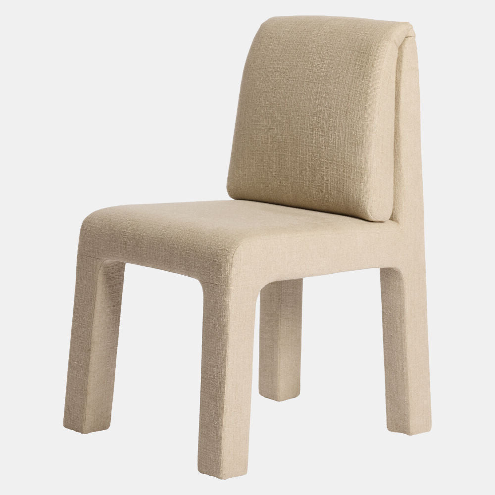 Beige chair on a white background
