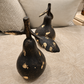Pears Statue Set of 2 Bronze