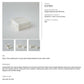 Hinged Alabaster Box with dimensions and weight information on a white background