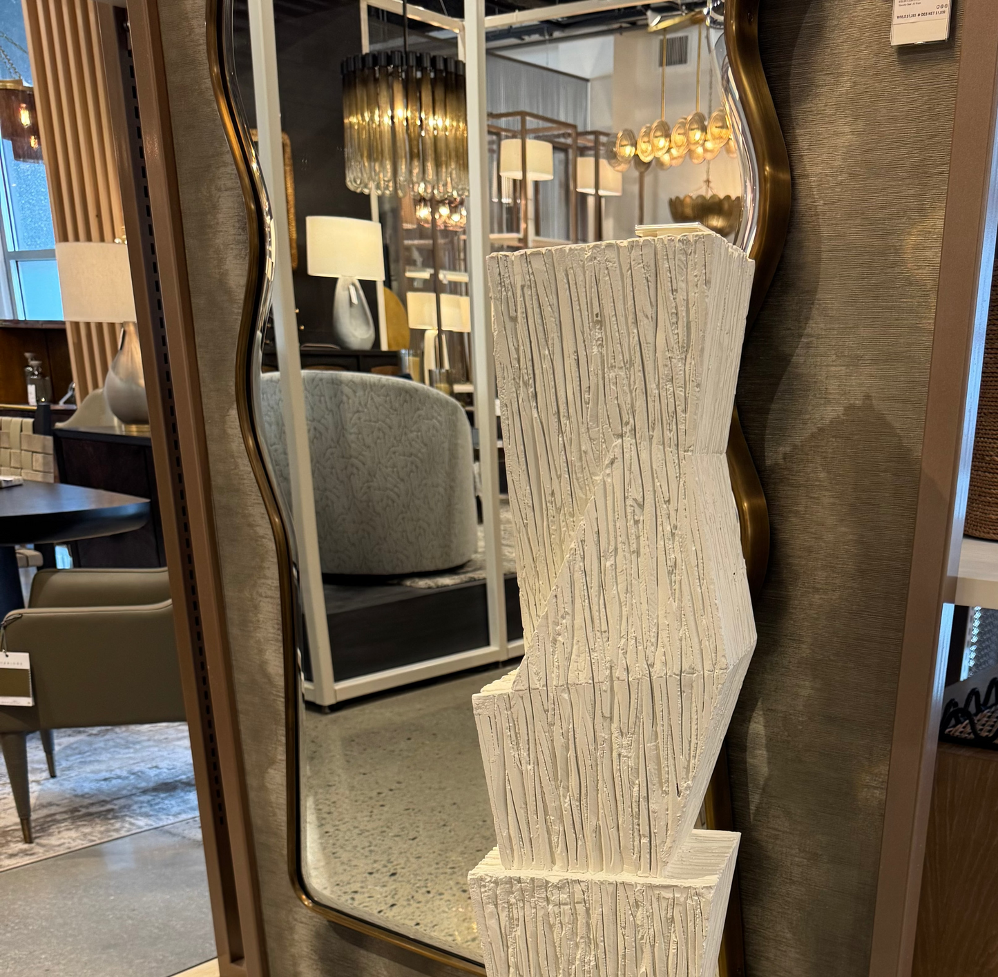 Liora Full Length Mirror Antique Brass