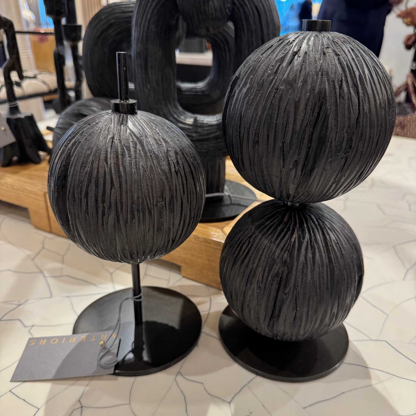 Kyros Ebony Sculptures Set of 3