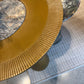 Mathis End Table Antique Brass