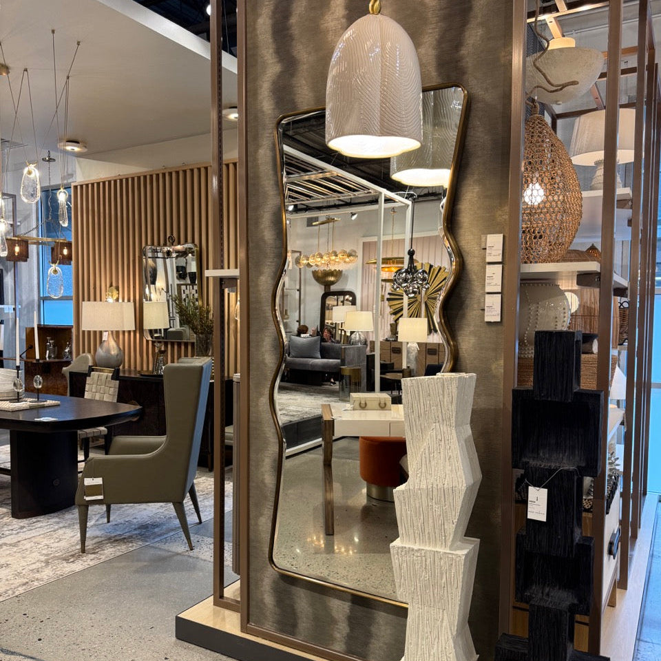 Liora Full Length Mirror Antique Brass