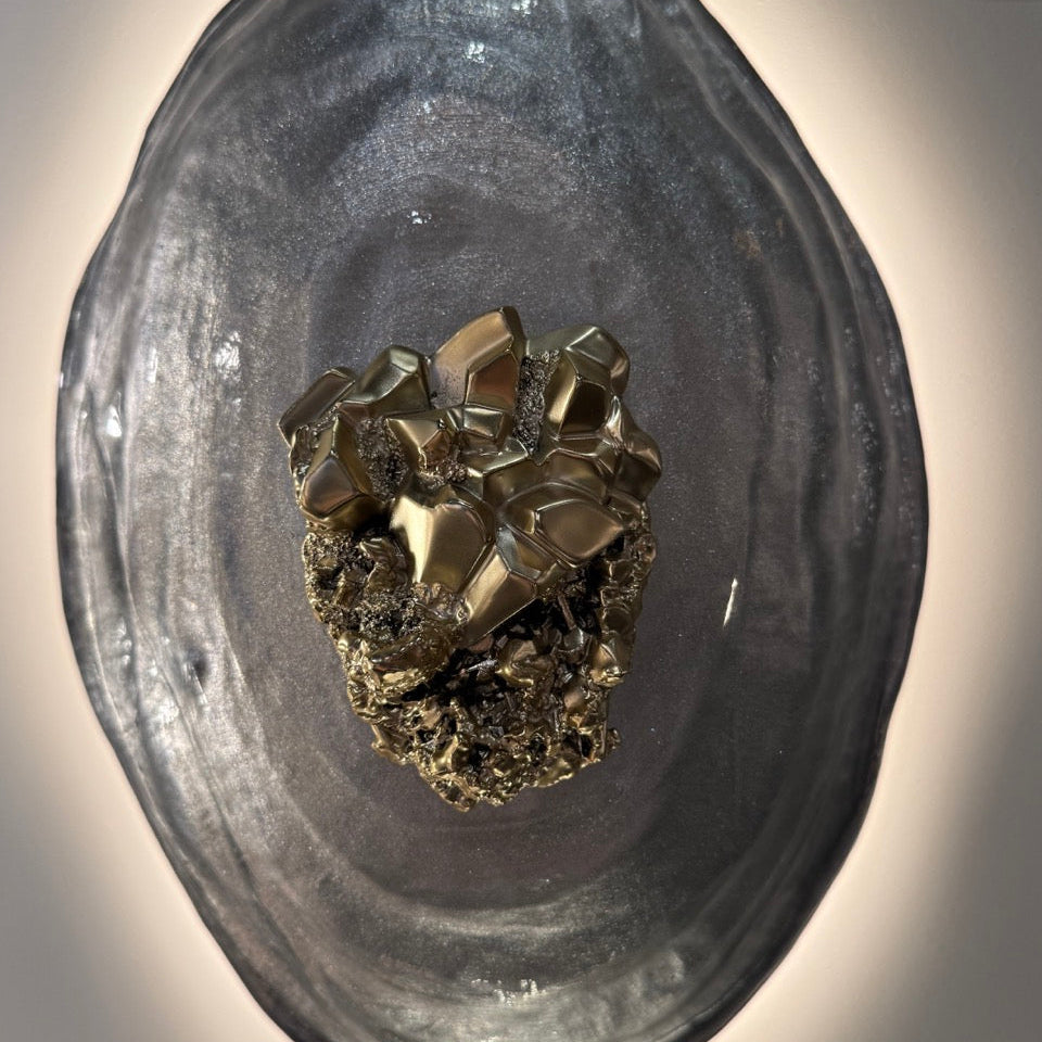 Nome Sconce Silver Leaf Pale Brass
