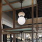 Rosemont Pendant Matte Swirl Glass and Alabaster