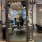 Hawkins Floor Mirror Antique Brass