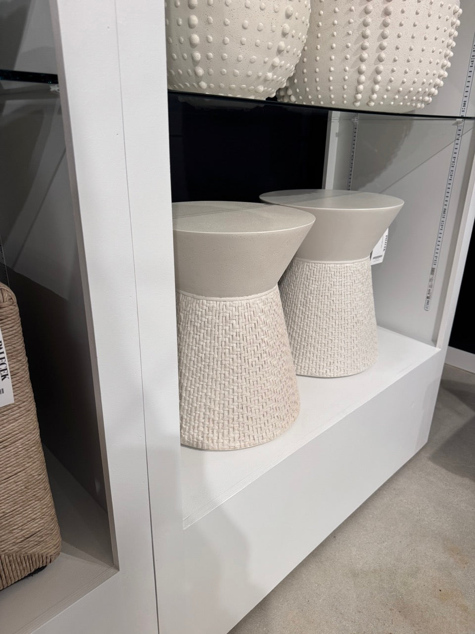 Acadia Outdoor Side Table White