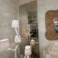 Arden Floor Mirror Palladian Silver Oak