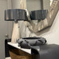 Torre Table Lamp Vintage Silver