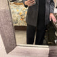Charles Rectangular Mirror Gray Hair on Hide