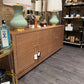 Meredith Extra Large 4 Door Cabinet Flax Brown