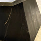 Aero Side Table Black Leathered Marble