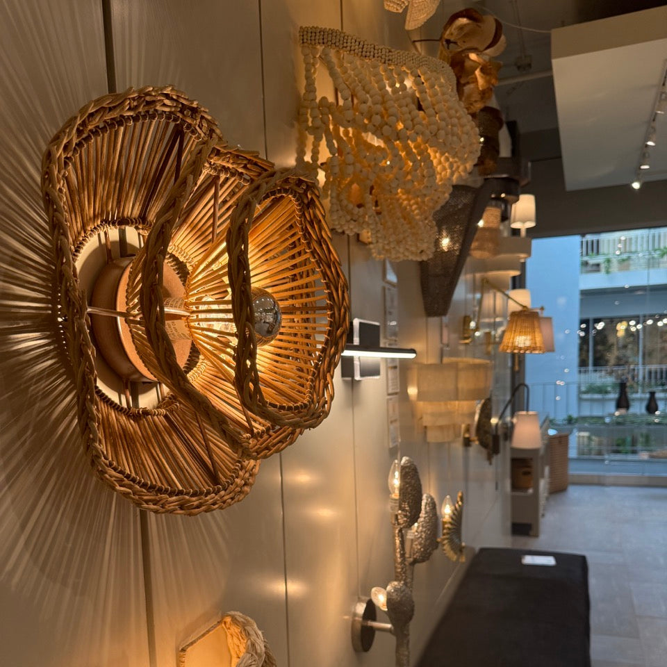 Alondra Sconce Natural Rattan