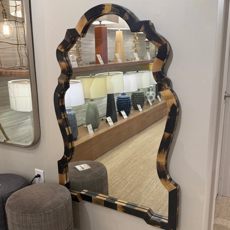 Layla Mirror Dark Semi Gloss Horn Shell - Multiple Options