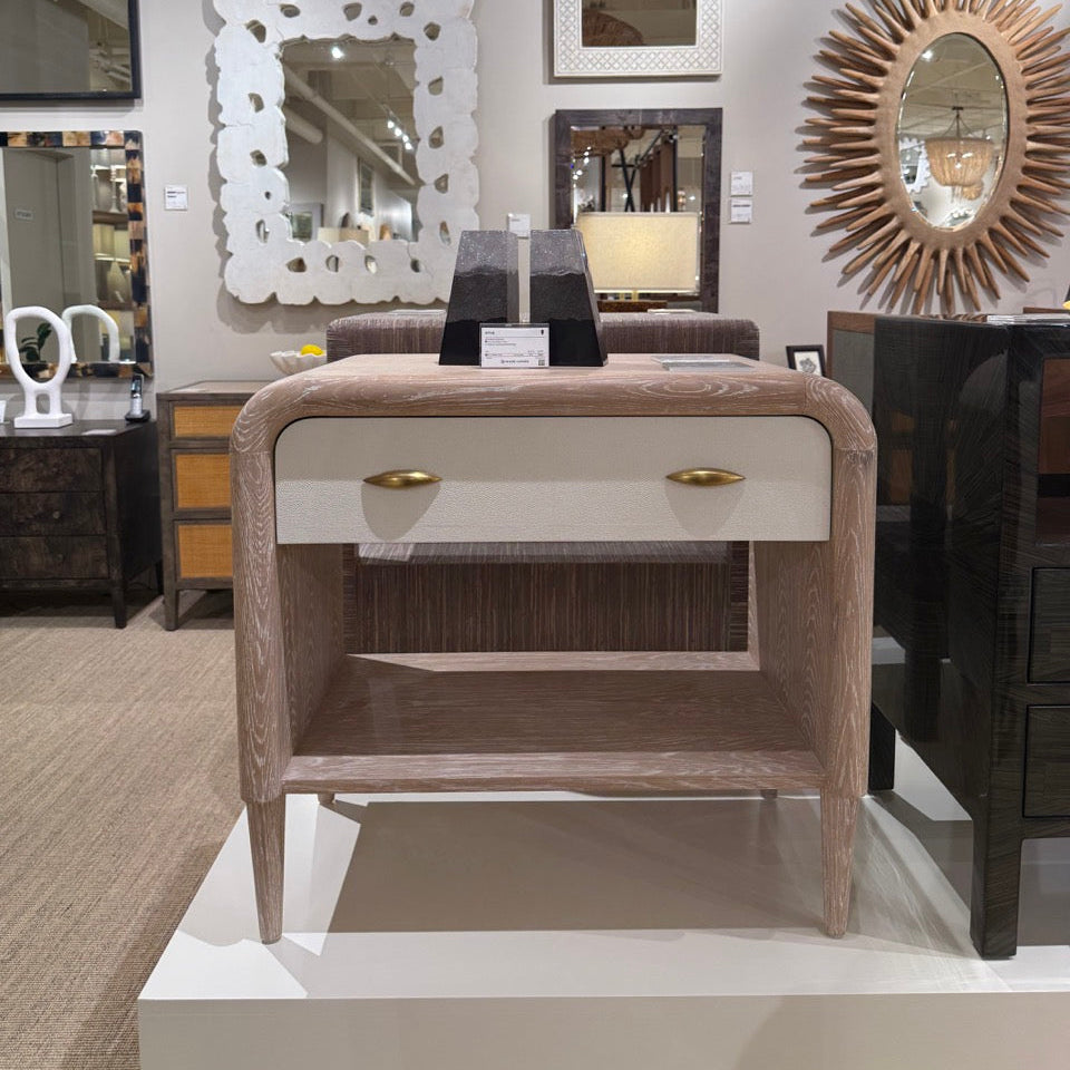 Pierre Double Nightstand Pristine and Whitewash