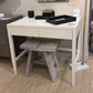 Stanton Stool Gray Hair on Hide