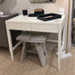 Conrad Desk Pristine Faux Raffia