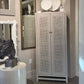 Isla Cabinet White Peeled Rattan