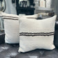 Jute Pillow with Center Stripe