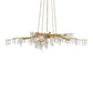 Forest Light Chandelier Gold and Crystal