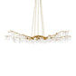 Forest Light Chandelier Gold and Crystal