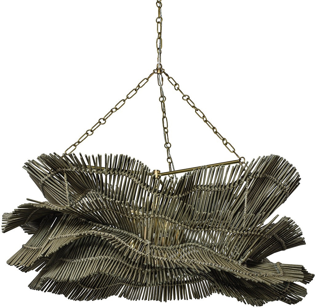 palecek miramar chandelier gray