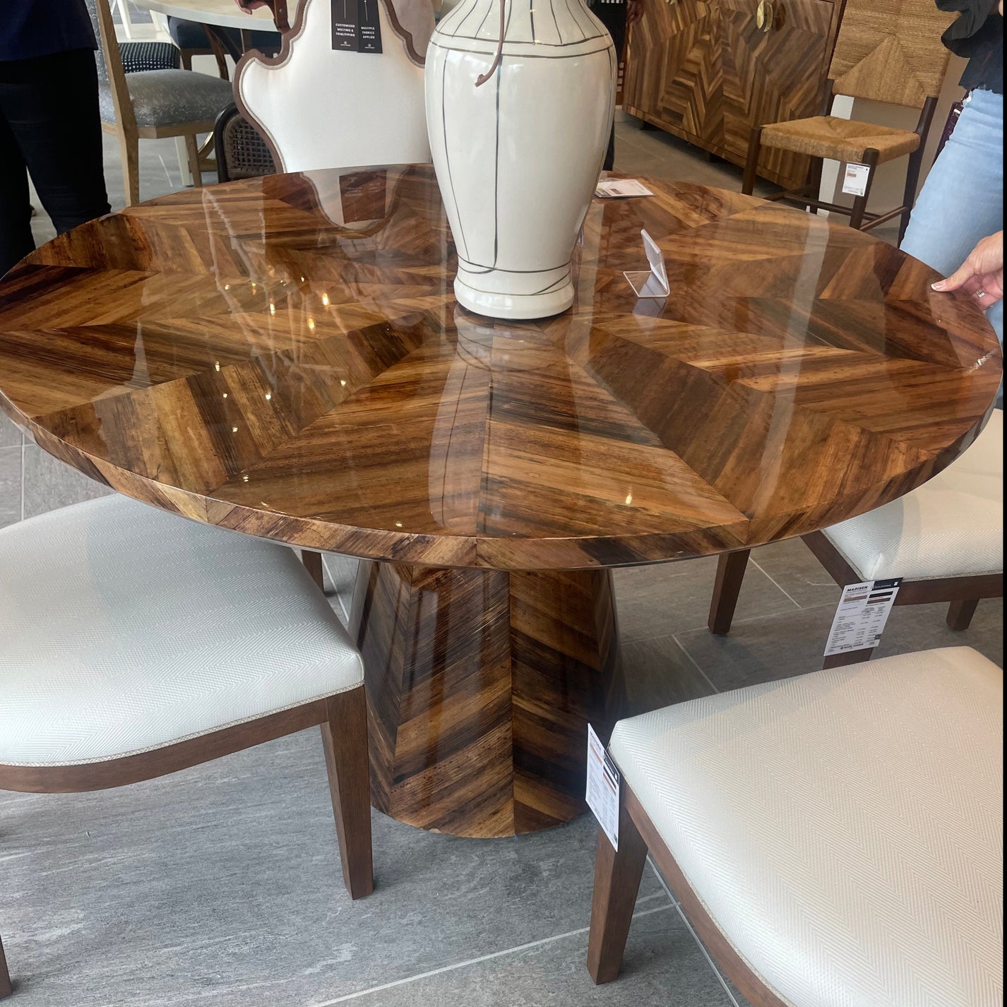 Made Goods Jada Dining Table Natural Banana Bark CLAYTON GRAY HOME