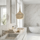 Jaden chandelier rope white bathroom palecek
