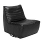 Mcclain Swivel Chair Black Leather