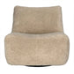 Beige textured armchair on a white background