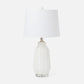 white ceramic table lamp