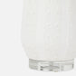 white ceramic table lamp base