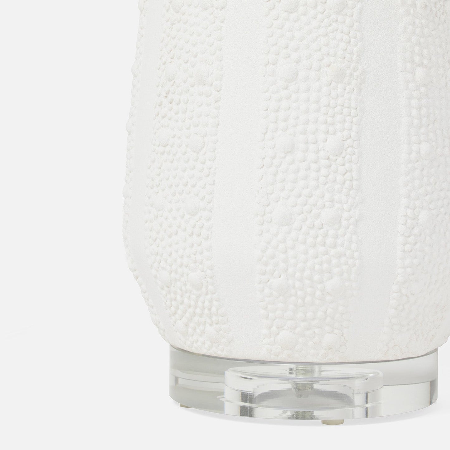 white ceramic table lamp base