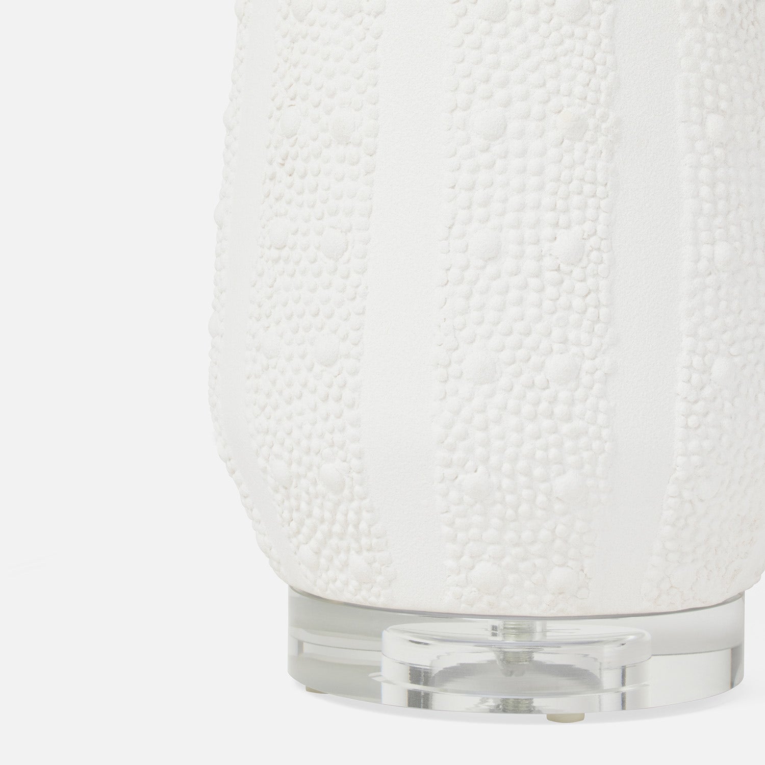 white ceramic table lamp base