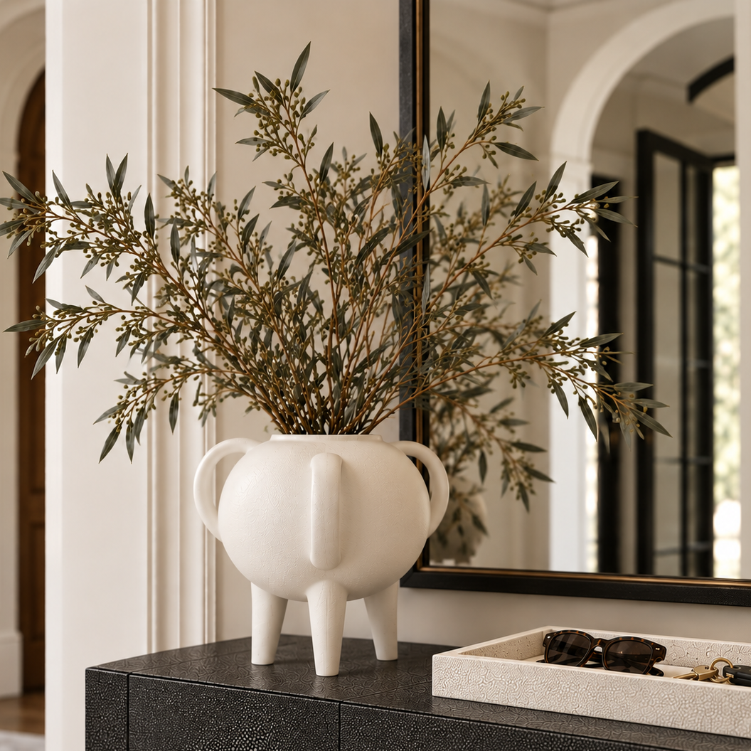 Oracle Vase Blanc De Chine