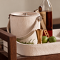 hide white tray and ice bucket