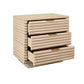 Mateo 3 Drawer Nightstand Cerused Oak